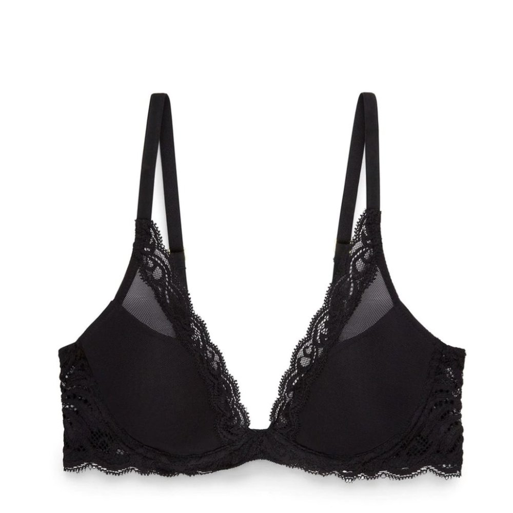NATORI Feathers Bra - 30B Black NWT